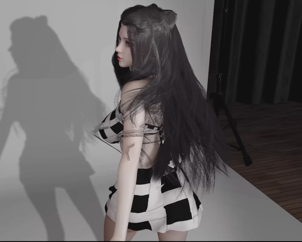 朱竹清泳装摄影棚动捕-林夕资源VAM