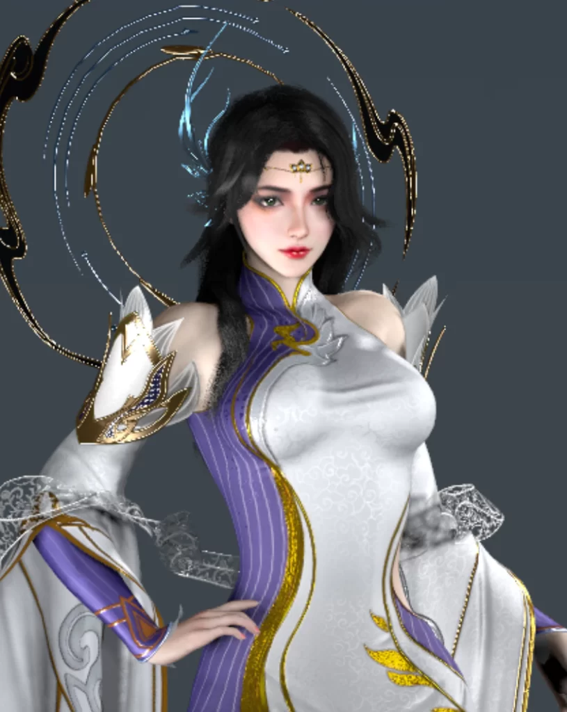 Archer.玄衣金瓶儿服装-林夕资源VAM